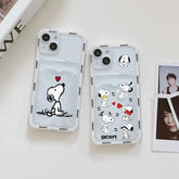 Funny Snoopy Card Bag Phone Case
